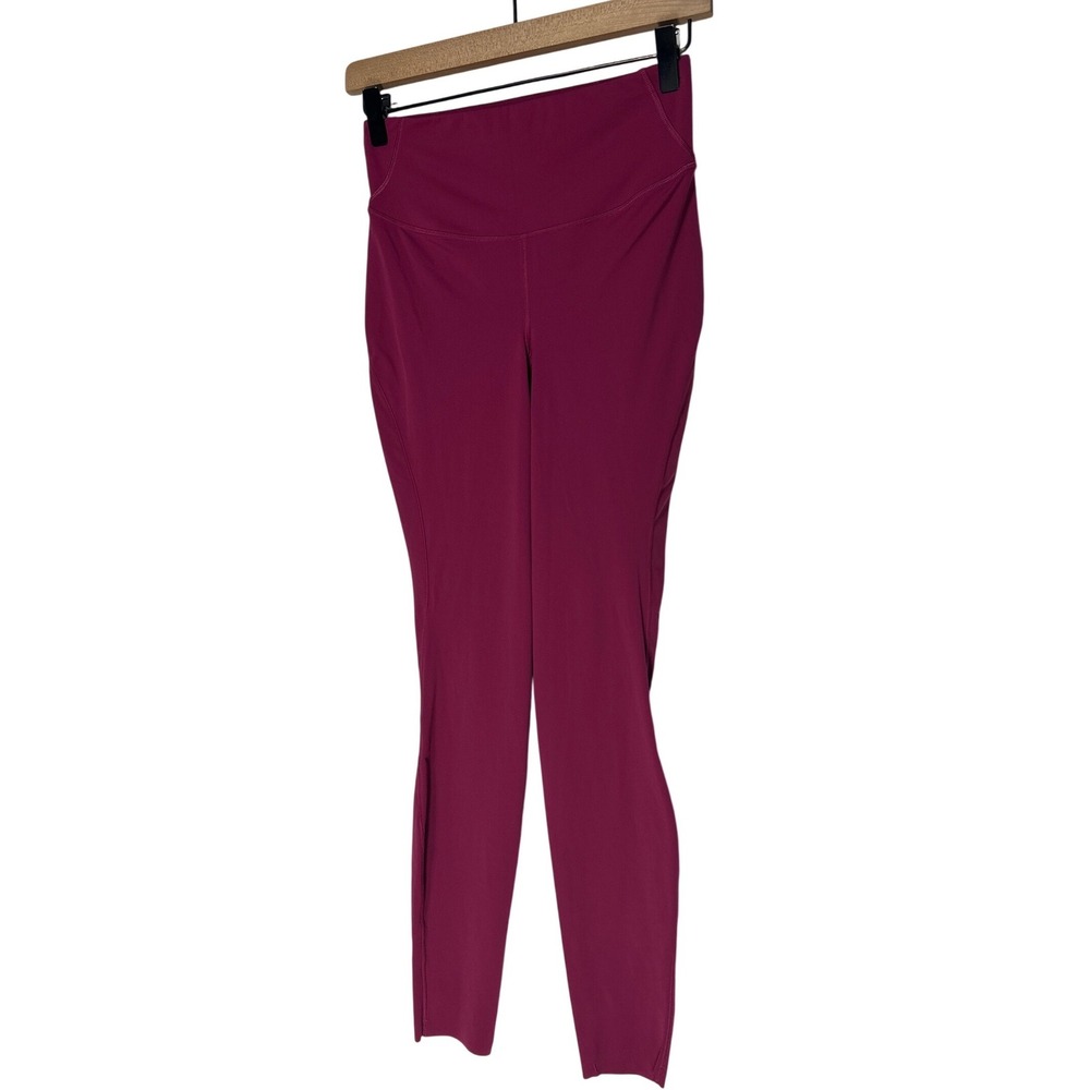Lululemon Womens High Rise Leggings Berry Pink Size 6 Activewear Tights